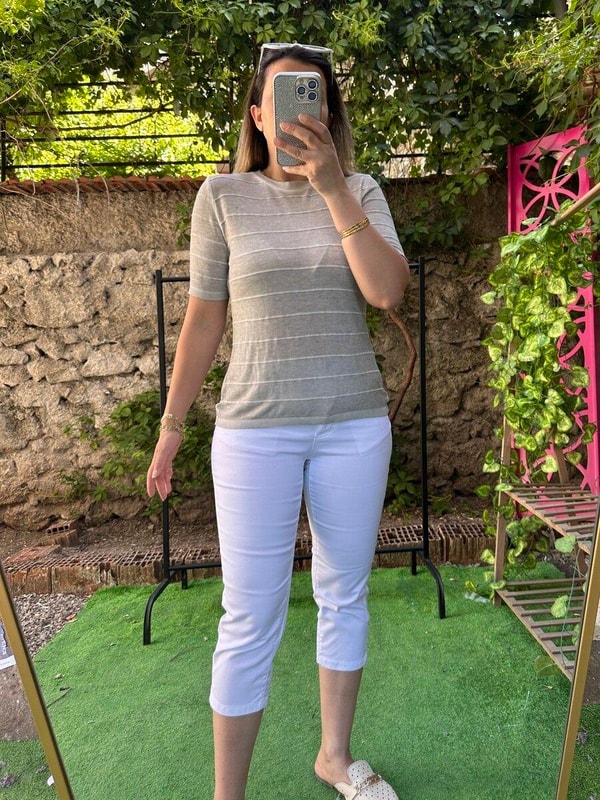 Yuvarlak Yaka Yıkamalı Merserize Vizon