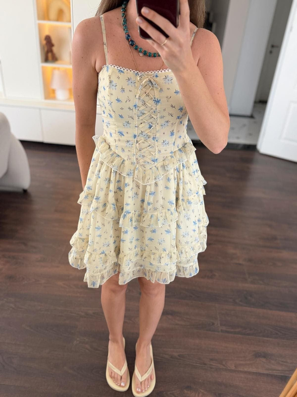 Lilya Sarı Elbise