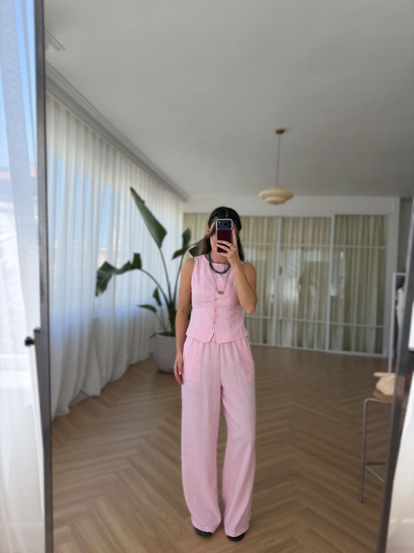 Pembe Müslin Takım