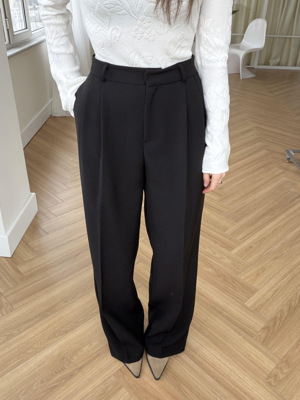 Premium Poliviskon Kumaş Siyah Pantolon