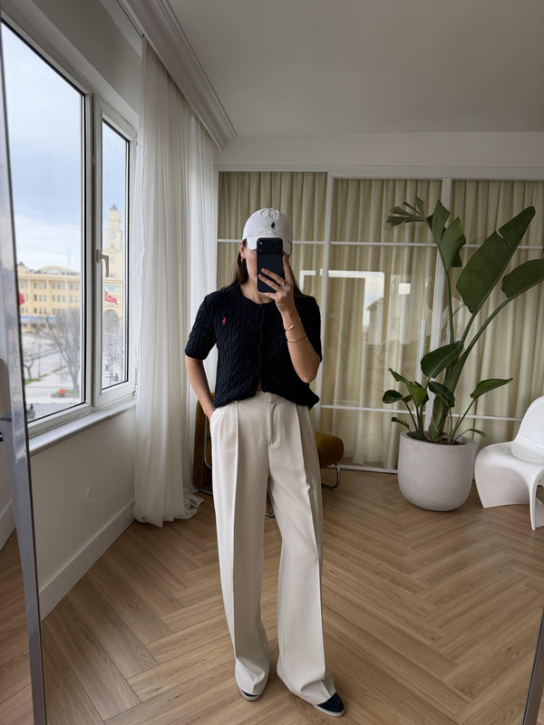 Premium Poliviskon Kumaş Taş Rengi Pantolon