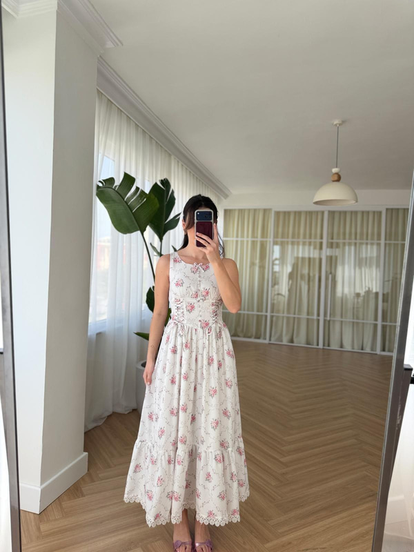 Rose Ribbon Elbise 