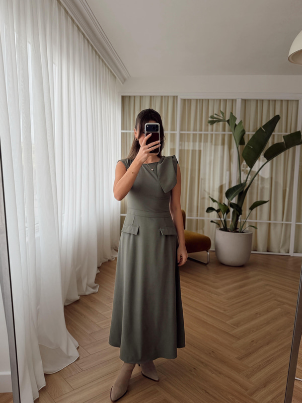 Serena Yeşil Elbise