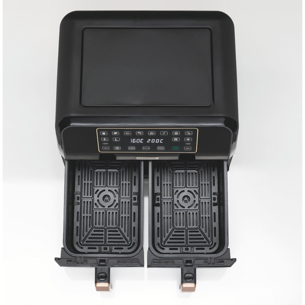Kenwood Dual BK Copper Çift Pişirme Hazneli Sıcak Hava Fritözü HFP70.000BK