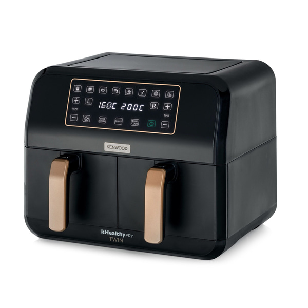 Kenwood Dual BK Copper Çift Pişirme Hazneli Sıcak Hava Fritözü HFP70.000BK
