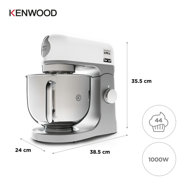 Kenwood kMix Mutfak Şefi Stand Mikser 1000W 5 Lt KMX750WH