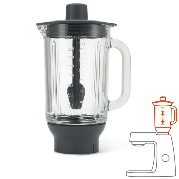 Kenwood ThermoResist Cam Blender Aparatı 1,6 Lt Soğuk 1,2 Lt Sıcak Kullanıma Uygun Sürahi KAH359GL