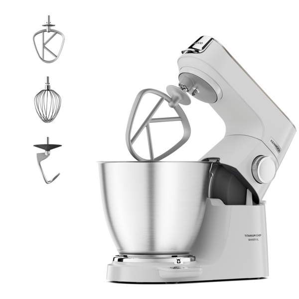 Kenwood Titanium Chef Baker XL Mutfak Şefi 7 Lt Geniş Hazne Beyaz KVL65.001WH
