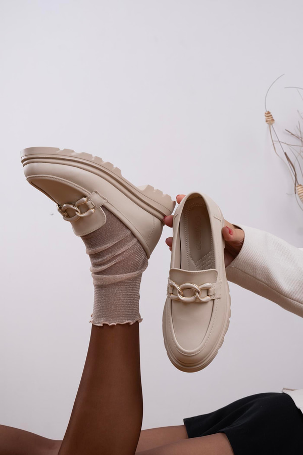 Mendy Model Toka Detaylı Makosen Bej