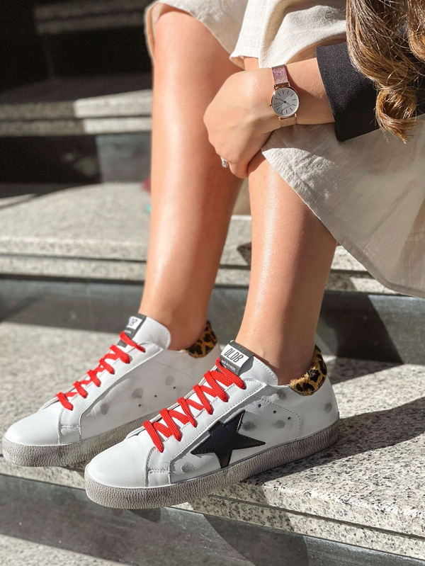 S-Star Model Deri Spor Ayakkabı Leopar