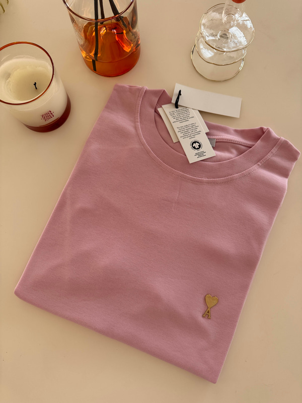 Orijinal Marka , Metal Logolu , %100 Cotton , Pembe T-shirt