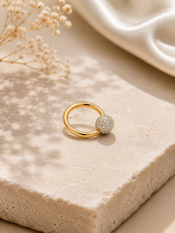 Zirkon Taşlı , Gold Top Yüzük