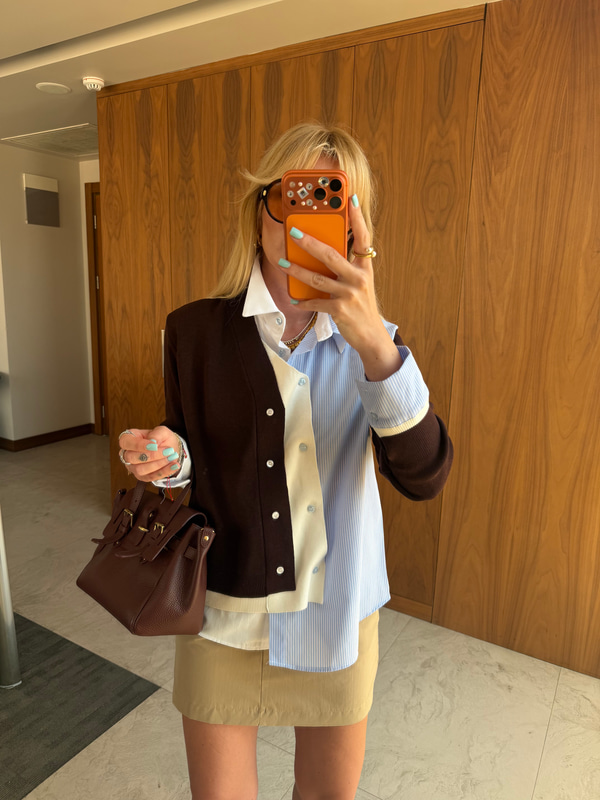 Orijinal Model Mürdüm Tasarım Triko & Poplin Mix Premium Gömlek