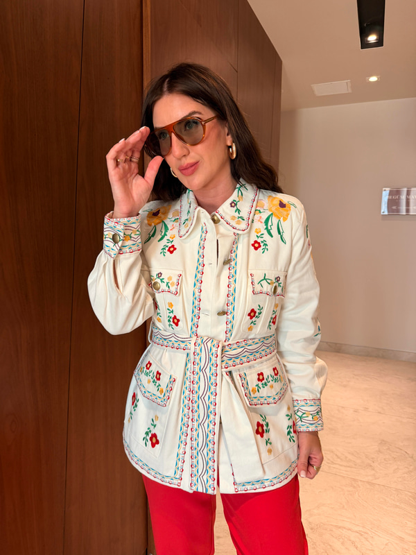Orijinal Model , Renkli Nakışlı , Premium Ceket