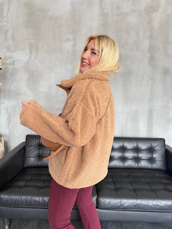 Orijinal Model Camel Teddy Mont