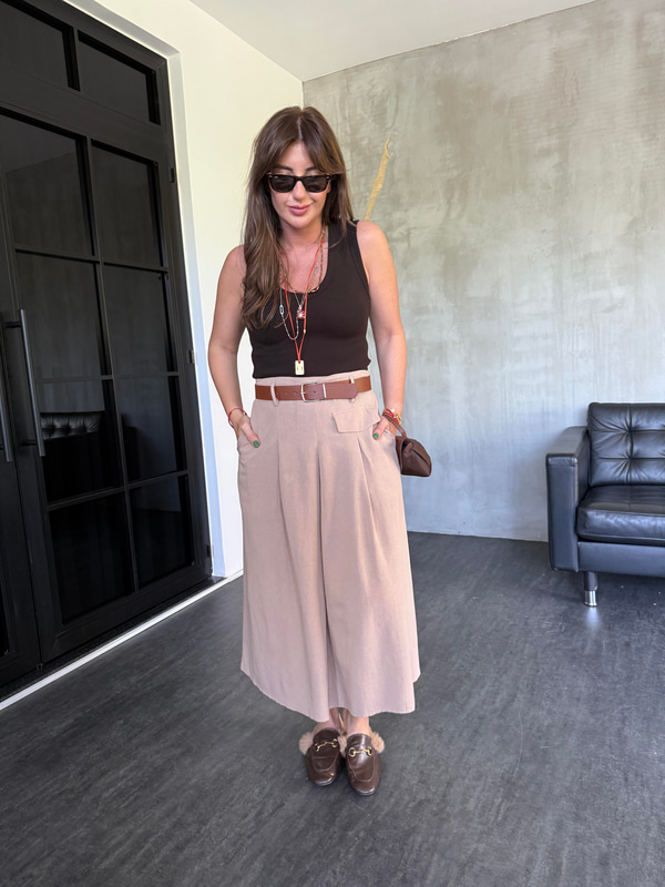 Taba Kemerli , %100 Pamuk , Camel Etek