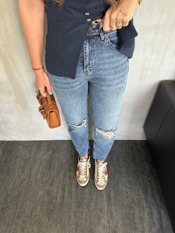 Orijinal Marka , Yırtık Detaylı , Kesik Paça Jean