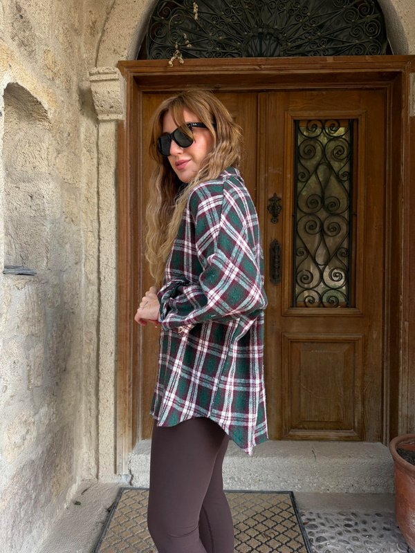 Orijinal Model , Yeşil & Bordo Ekoseli , Oduncu Gömlek