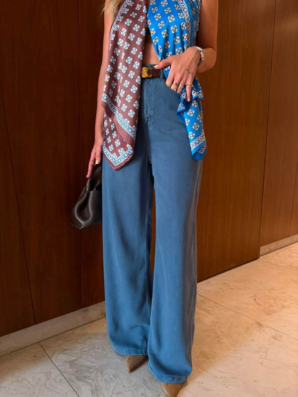 İndigo , Yumuşacık Tencel Jean Pantolon