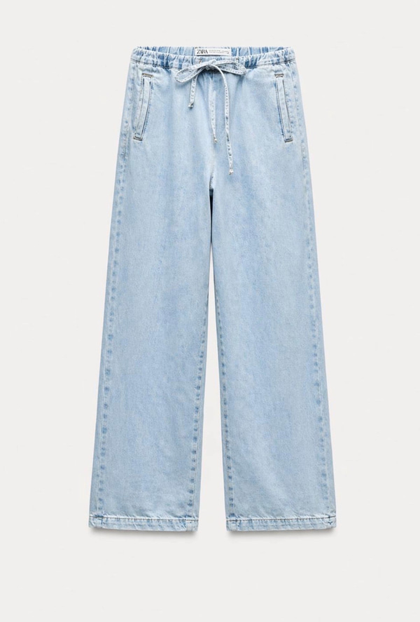 Orijinal Marka , Beli Lastikli , Buz Mavisi , Yumuşacık Tencel Jean
