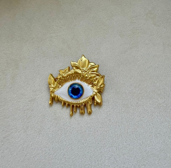 Mat Gold , Çiçekli Göz Broş