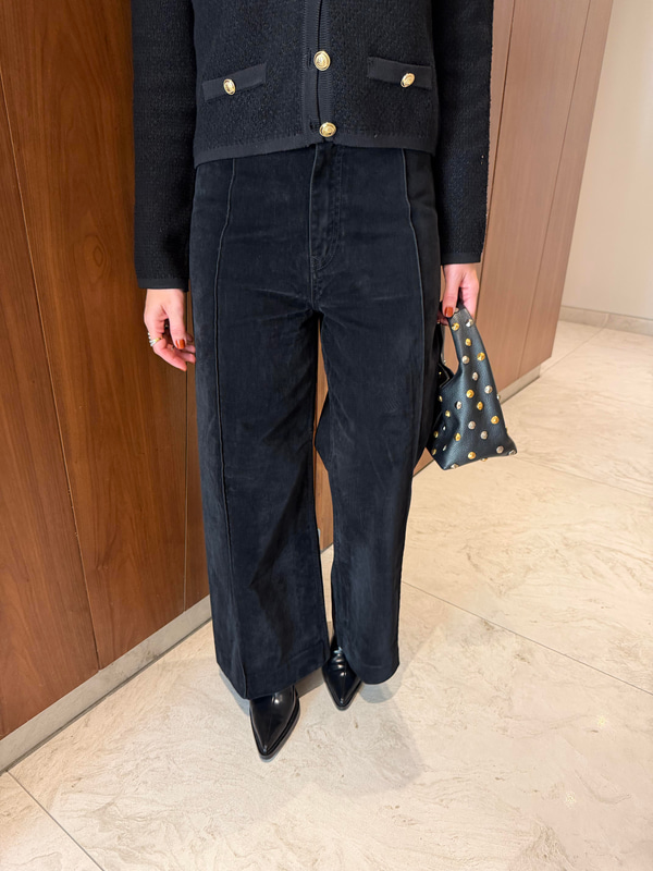 Premium , Siyah , Süet Jean Palazzo