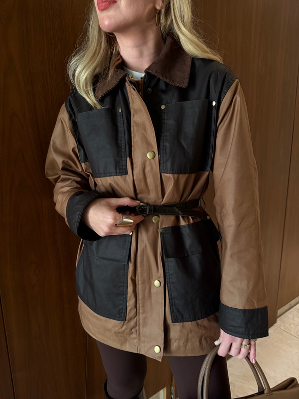 Orijinal Model , Colorblock , Kemerli , Yağlı Dokuda Mont
