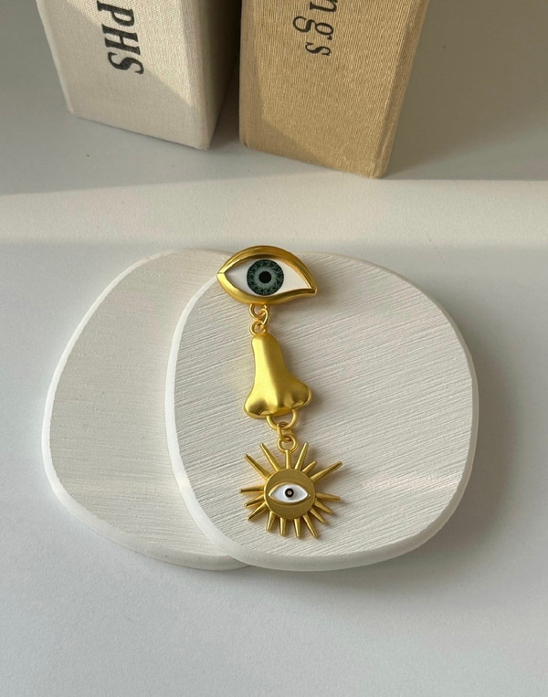 Mat Gold , Güneş Sarkıtlı , Göz Broş
