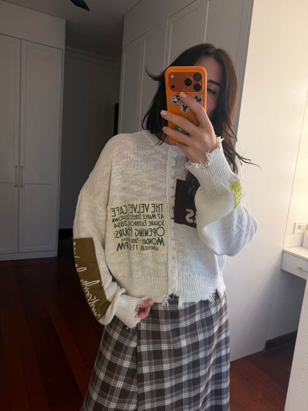 Orijinal Model , Ekru Patch Triko