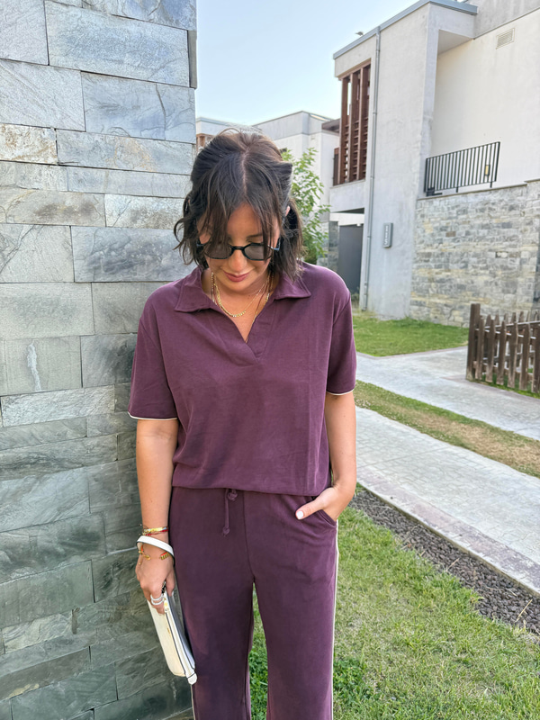 Patlıcan Moru Modal Eşofman Takımı