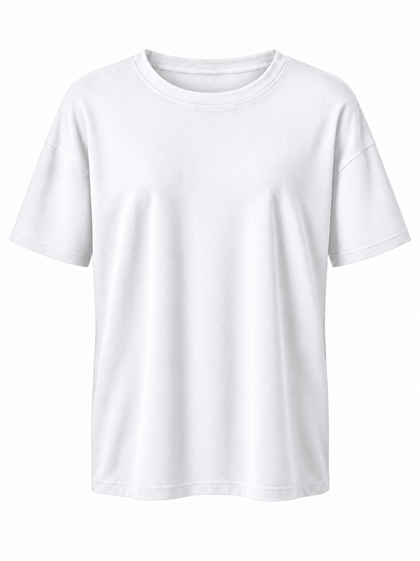 Cs Marka , Pamuklu , Kısa Kol Beyaz T-shirt
