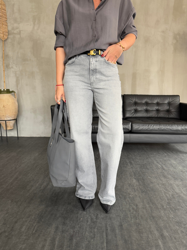 Orijinal Marka , Likralı , Açık Füme Jean