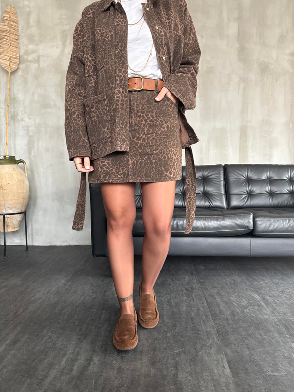 Gabardin Kumaş , Leopar Etek