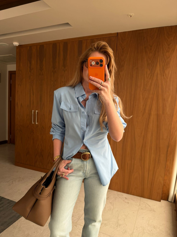 Orijinal Model , Vatkalı , Bebe Mavisi Gömlek