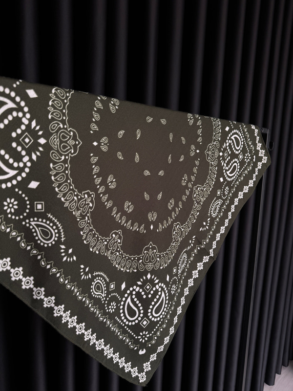 70x70 cm Haki Paisley Şal