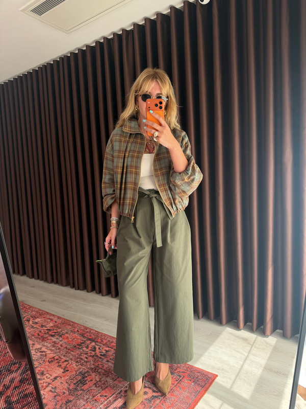 Kuşaklı Haki Premium Pantalon