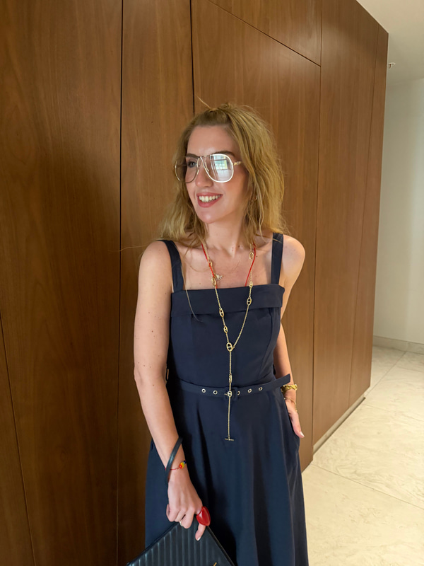 Orijinal Model , Askılı , Kemerli , Lacivert Keten Elbise