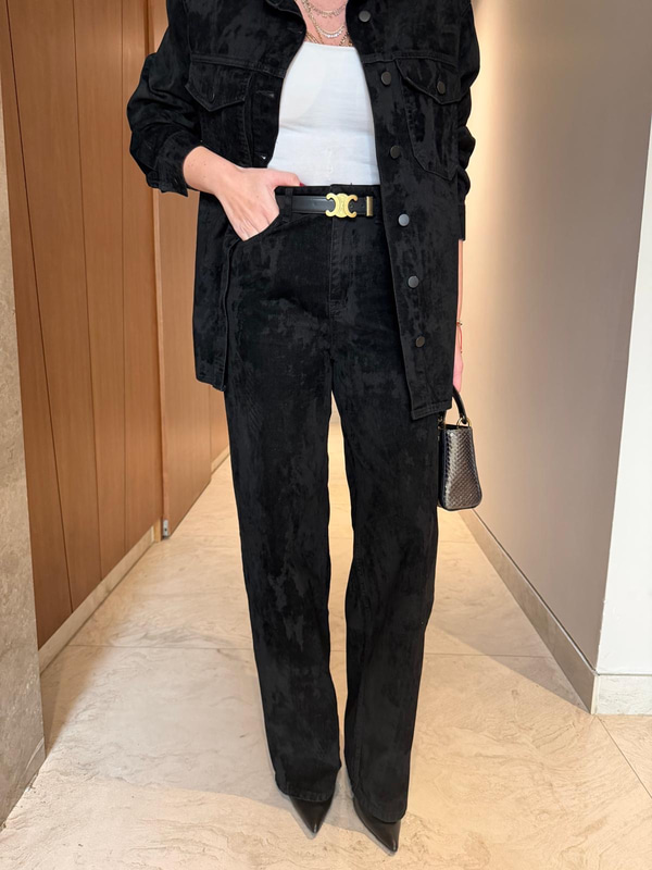 Orijinal Model , Premium , Siyah Süet Palazzo