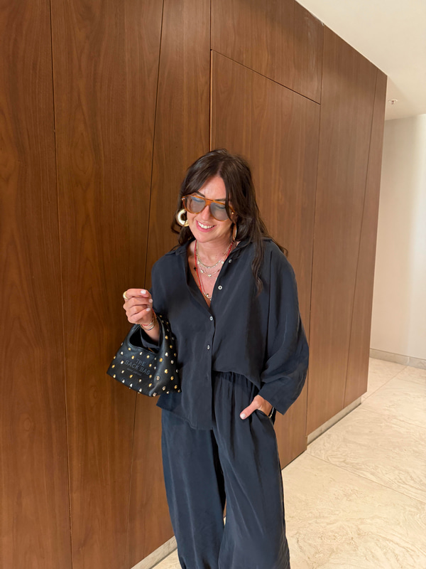 Tencel Modal , Siyah , Gömlek Pantalon Takım