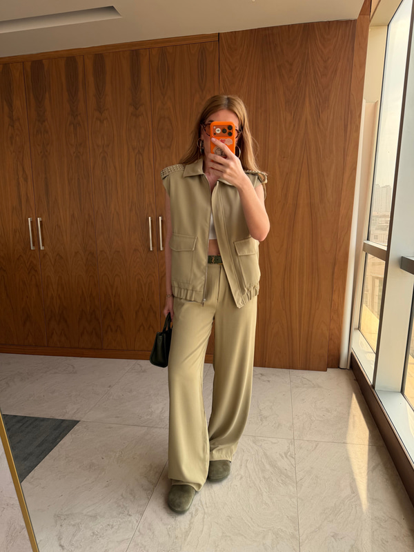 Metal Apoletli , Çağla Yeşili , Yelek Takım