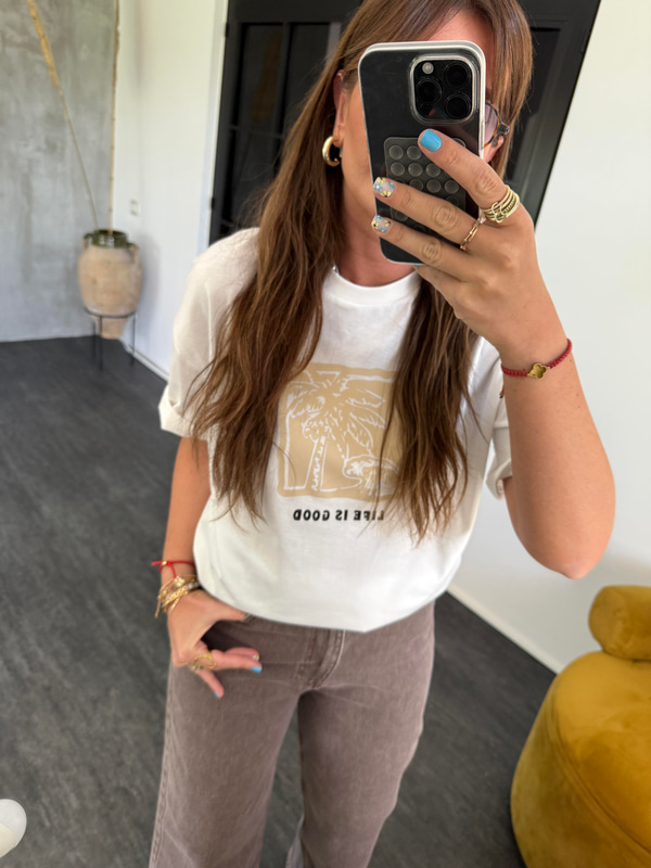 Life is Good , Beyaz T-shirt