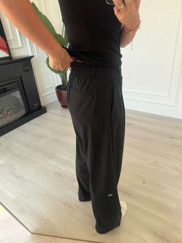 Orijinal Marka , Özel Teknik Kumaş , Siyah Palazzo Pantolon