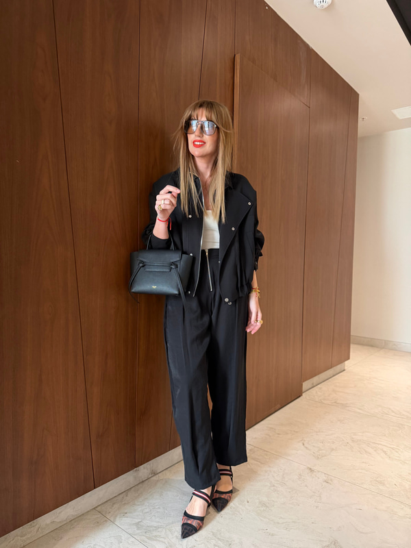 Bomber & Tencel Pantolon , Premium Siyah Takım