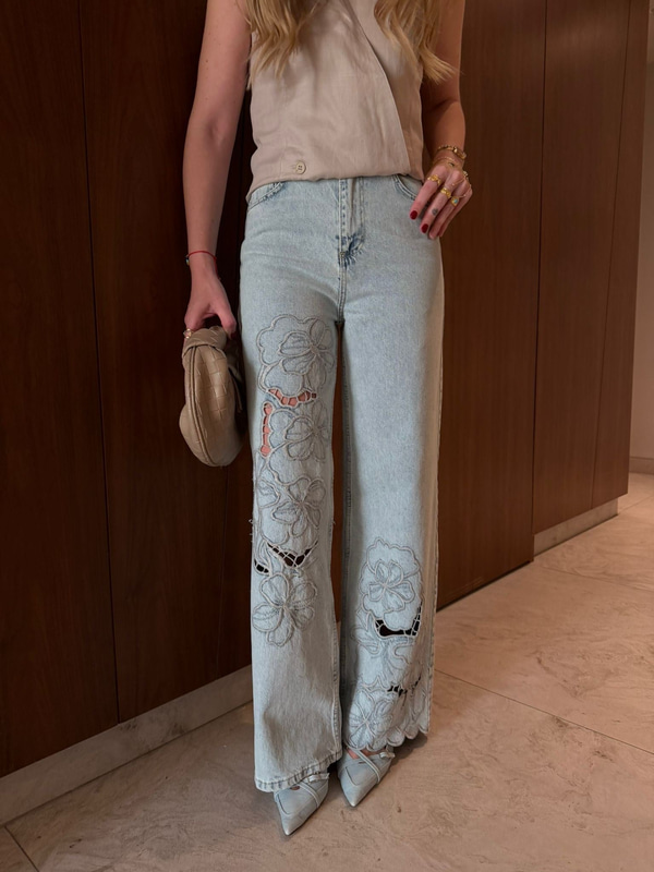 Bej Fisto Detaylı , Premium Jean Pantolon