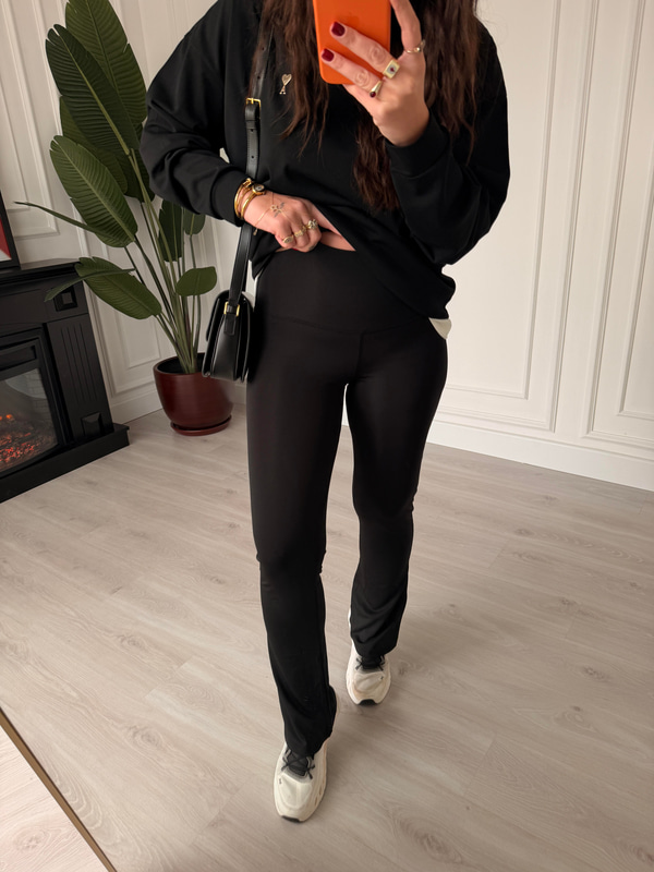 Orijinal Marka , Siyah , İspanyol Paça Tayt