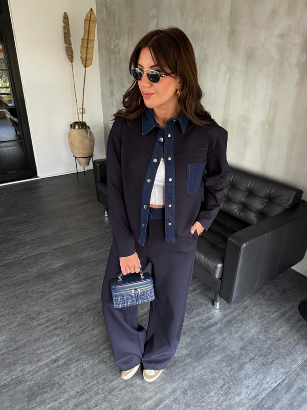 Orijinal Model , Jean Detaylı , Lacivert , Premium Takım