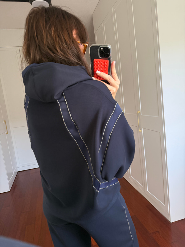 Lacivert , Orijinal Model, Taş Biyeli Premium Modal Eşofman Takımı