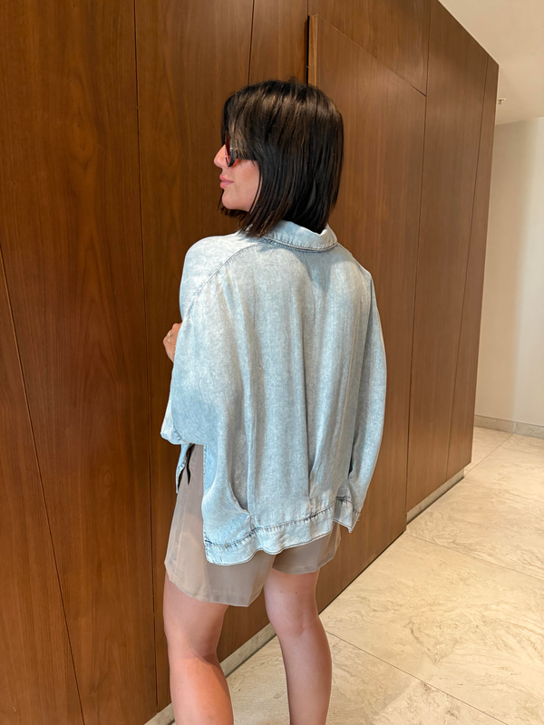 Premium , Tasarım , Tencel Jean Gömlek