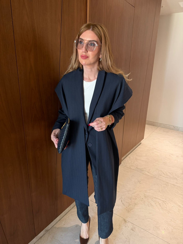 Çıkabilir Şallı Lacivert Premium Ceket