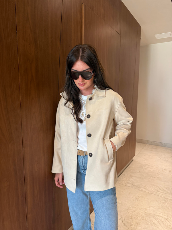 Yumuşacık Taş Süet Ceket